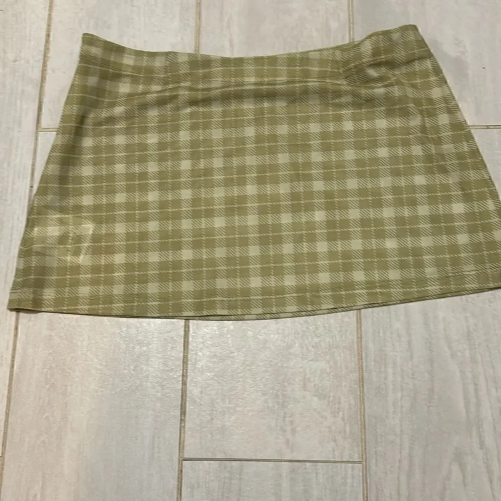 Miaou XS New Check green skirt